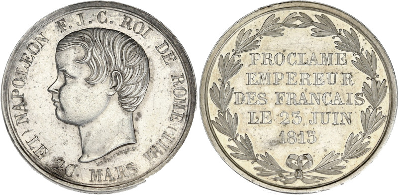 FRANCE
Cent-Jours / Napoléon Ier (mars-juillet 1815). Médaillette, Napoléon II, ...