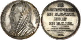 FRANCE
Louis XVIII (1814-1824). Médaille, l’Abbé Suger né à Saint Omer, par Depaulis 1820, Paris. Collignon 762 ; Bronze argenté - 38,06 g - 41 mm - 1...