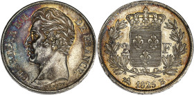 FRANCE
Charles X (1824-1830). 2 francs 1825, B, Rouen. G.516 - F.258 ; Argent - 9,99 g - 27 mm - 6 h
Minimes hairlines et aspect anciennement nettoyé ...