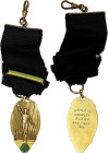 FRANCE
IIIe République (1870-1940). Médaille d’Or, athlète complet ASB 1931, Paris. Or - 11 g - 41 mm
Attribution ALARY 245/425. Avec bélière et ruban...