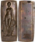 FRANCE
IIIe République (1870-1940). Médaille, plaque, Art déco, Épreuve de la baigneuse de Turin ND. Bronze - 163,06 g - 43 x 107 mm - 12 h
Très rare ...