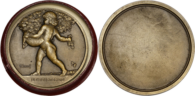 FRANCE
IIIe République (1870-1940). Médaille, le Printemps, par F. R. Thénot ND,...