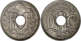 FRANCE
IIIe République (1870-1940). 10 centimes, Lindauer 1921, Paris. G.286 - F.138 ; Cupro-nickel - 4 g - 21 mm - 6 h
PCGS MS66 (36533716). Fleur de...