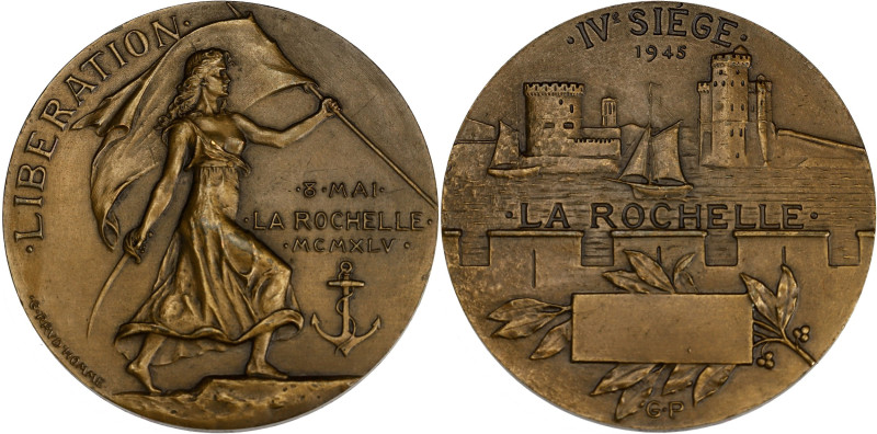 FRANCE
Gouvernement provisoire de la République française (1944-1946). Médaille,...