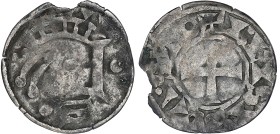 FRANCE / FÉODALES
Blois (comté de), Thibaut III (1037-1089/90). Denier 1050-1090, Blois. Bd.193v ; Argent - 0,80 g - 19 mm - 3 h
TB.