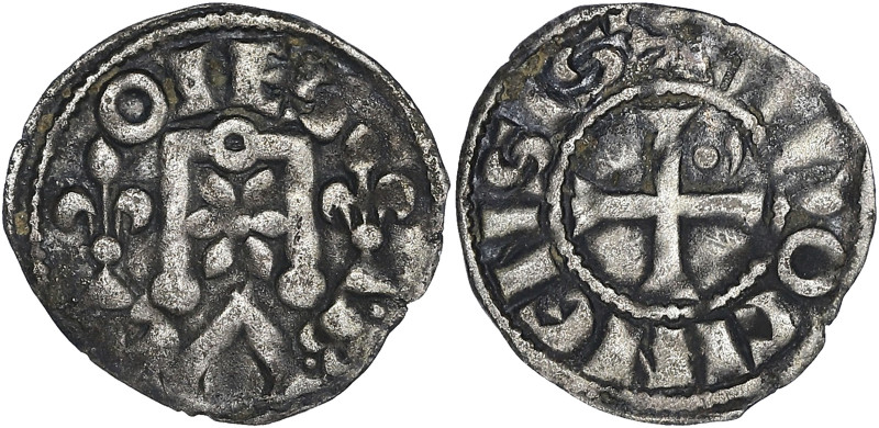 FRANCE / FÉODALES
Vendôme, Comté de Vendôme, Bouchard VI (1315-1353). Obole 1315...