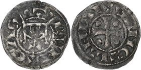 FRANCE / FÉODALES
Berry, Seigneurie de Saint-Aignan, Hervé III de Donzy (1160-1194). Denier 1160-1190, Saint-Aignan. Bd.322 ; Argent - 0,83 g - 18 mm ...