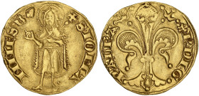 FRANCE / FÉODALES
Orange (Principauté d’), Raymond V (1340-1393). Florin (cornet / heaume pointé à gauche) ND (1340-1393), Orange. Dy.2072 - Fr.189 ; ...