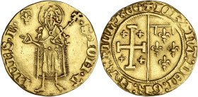 FRANCE / FÉODALES
Provence (Comté de), Jeanne de Naples (1343-1382). Florin d’or ND (1372). Bd.856 - Fr.812 ; Or - 3,59 g - 20 mm - 8 h
Agréable exemp...