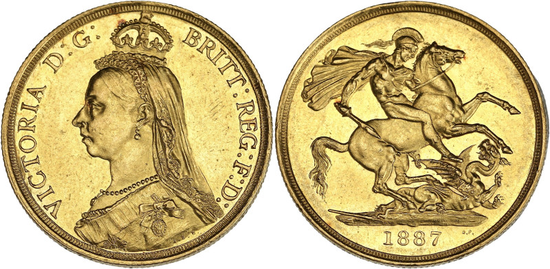 GRANDE-BRETAGNE
Victoria (1837-1901). 2 livres (2 pounds), jubilé de la Reine 18...