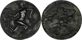 ITALIE
République. Médaille de participants aux Jeux Olympiques de Rome 1960. Bronze - 78,16 g - 55 mm - 12 h
Patine sombre. Superbe.