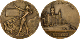 MONACO
Albert Ier (1889-1922). Médaille, Concours internationaux des chiens, par Tony Szirmaï 1912-1913, Paris. De Vos - ; Bronze - 100,75 g - 62 mm -...