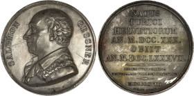 SUISSE
Confédération Helvétique (1848 à nos jours). Médaille, Salomon Gessner né à Zurich, par Vivier 1818, Paris. Slg. Wurzb./T. 3211 - Ströhlin 424 ...