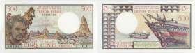 BILLET
Afars et Issas. 500 francs Trésor Public ND (1975). P.33 ;
PCGS 64 PPQ (38669024). Presque Neuf.