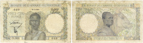 BILLET
Afrique Occidentale. 25 francs type 1946, SPECIMEN ND (1943-1948). K.186 - P.38s ;
Rousseurs. TTB.
