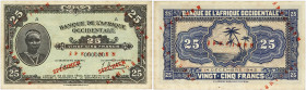 BILLET
Afrique Occidentale. 25 francs type 1942, SPECIMEN 1942. K.175a - P.30s ;
Superbe à Splendide.
