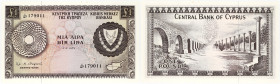 BILLET
Chypre. 1 pound 1-6-1974. P.43b ;
PMG Choice Uncirculated 64 (8056493-018). Presque Neuf.