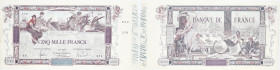 BILLET
France. 5000 francs Flameng 4-1-1918. F.43.1 - P.6 ;
Billet rare et recherché surtout dans cet état. Léger manque en marge à gauche. Avec son c...