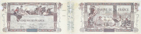 BILLET
France. 5000 francs Flameng 29-1-1918. F.43.1 - P.6 ;
Billet rare et recherché. Deux manques sur les côtés. Restauration ancienne au ruban adhé...