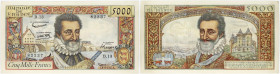 BILLET
France. 5000 francs Henri IV 6-6-1957. F.49.2 - P.135a ;
Très frais et craquant, deux trous d’épingle. Superbe.