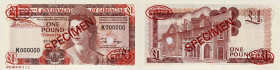 BILLET
Gibraltar. 1 pound, SPECIMEN TDLR 10-11-1983. P.20cs ;
PCGS Gem New 66 PPQ (80854967). Neuf.
