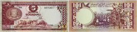 BILLET
Somalie. 5 shillin = 5 shillings 1978. P.21a ;
PCGS 64 Details (38669026). Presque Neuf.