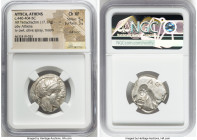 ATTICA. Athens. Ca. 440-404 BC. AR tetradrachm (24mm, 17.17 gm, 10h). NGC Choice XF 5/5 - 3/5, Full Crest. Mid-mass coinage issue. Head of Athena righ...