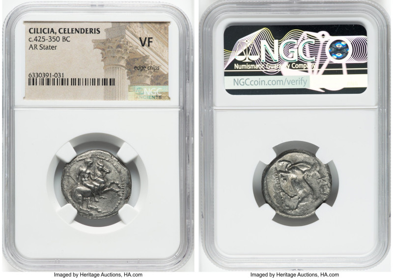 CILICIA. Celenderis. Ca. 425-350 BC. AR stater (23mm, 2h). NGC VF, edge chips. C...