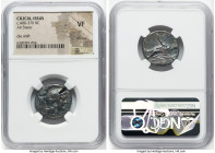 CILICIA. Issus. Ca. 400-370 BC. AR stater (22mm, 8h). NGC VF, test cut, die shift. Bust of Athena right, wearing triple crested Attic helmet and beade...