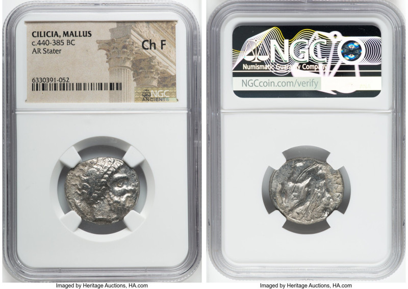 CILICIA. Mallus. Ca. 440-385 BC. AR stater (23mm, 1h). NGC Choice Fine. Head of ...