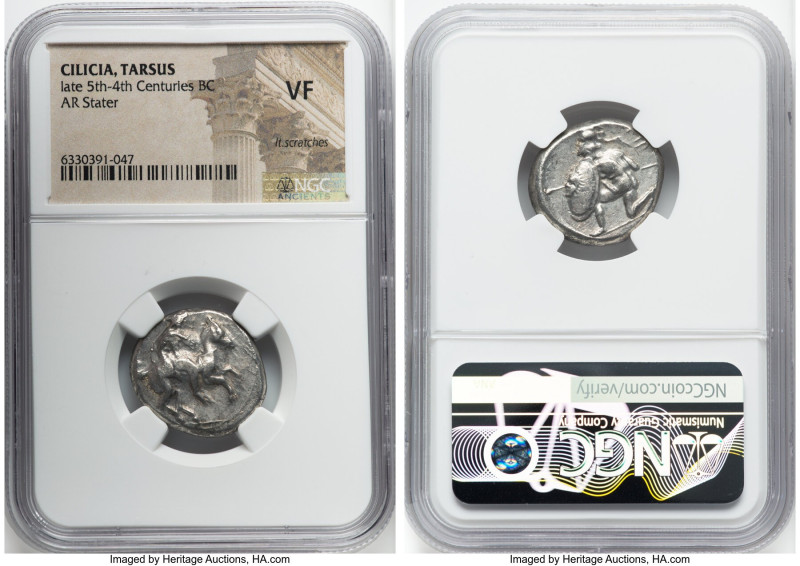 CILICIA. Tarsus. Ca. late 5th-4th centuries BC. AR stater (22mm, 5h). NGC VF, li...