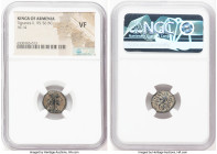 ARMENIAN KINGDOM. Tigranes II the Great (95-56 BC). AE chalkon (14mm, 1h). NGC VF. Tigranocerta, ca. 80-68 BC. Diademed and draped bust of Tigranes II...