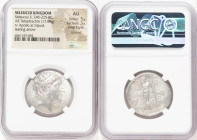 SELEUCID KINGDOM. Seleucus II Callinicus (246-225 BC). AR tetradrachm (28mm, 17.08 gm, 11h). NGC AU 5/5 - 3/5, Fine Style, brushed. Antioch on the Oro...