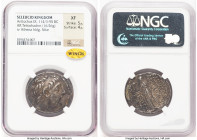 SELEUCID KINGDOM. Antiochus IX Eusebes Philopator (Cyzicenus) (114-95 BC). AR tetradrachm (29mm, 16.56 gm, 11h). NGC XF 5/5 - 4/5. Antioch on the Oron...