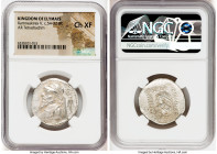ELYMAIS KINGDOM. Kamnaskires V (ca. 54-32 BC). AR tetradrachm (27mm, 11h). NGC Choice XF. Seleucia ad Hedyphon. Diademed, draped bust of Kamnaskires V...