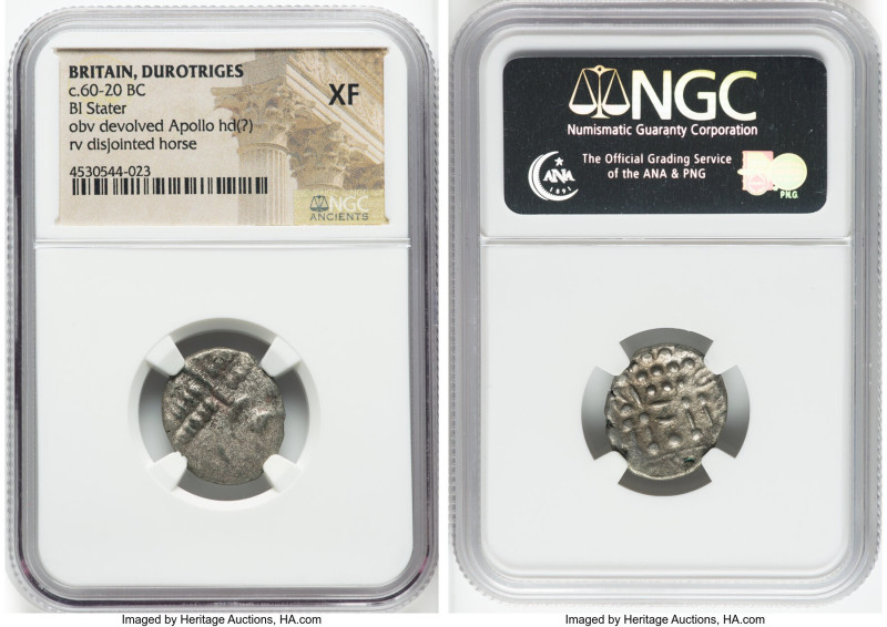 ANCIENT LOTS. Britain. Durotriges. Ca. 60-20 BC. Lot of three (3) BI staters. NG...