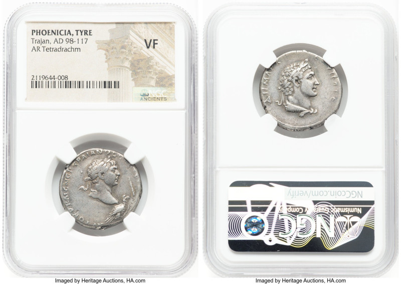 ANCIENT LOTS. Roman Provincial. Lot of five (5) AR and AE issues. NGC Fine-VF, d...