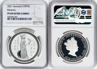 British Administration. Elizabeth II silver Proof "Britannia" 5 Pounds 2021 PR69 Ultra Cameo NGC, KM-Unl. HID09801242017 © 2022 Heritage Auctions | Al...