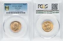 George V gold Sovereign 1914-P MS62 PCGS, Perth mint, KM29, S-4001. HID09801242017 © 2022 Heritage Auctions | All Rights Reserved