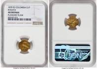Nueva Granada gold Peso 1839-RS AU Details (Planchet Flaw) NGC, Bogota mint, KM93, Fr-77. HID09801242017 © 2022 Heritage Auctions | All Rights Reserve...