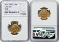 Napoleon gold 20 Francs 1807-A VF30 NGC, Paris mint, KM687.1, Fr-487a. Bare head variety. HID09801242017 © 2022 Heritage Auctions | All Rights Reserve...