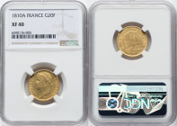 Napoleon gold 20 Francs 1810-A XF40 NGC, Paris mint, KM695.1, Gad-1025. HID09801242017 © 2022 Heritage Auctions | All Rights Reserved