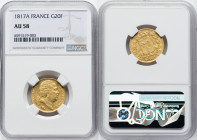 Louis XVIII gold 20 Francs 1817-A AU58 NGC, Paris mint, KM712.1, Fr-538. HID09801242017 © 2022 Heritage Auctions | All Rights Reserved