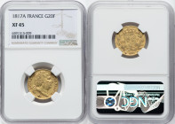 Louis XVIII gold 20 Francs 1817-A XF45 NGC, Paris mint, KM712.1, Fr-538. HID09801242017 © 2022 Heritage Auctions | All Rights Reserved