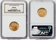Louis XVIII gold 20 Francs 1819-A MS64 NGC, Paris mint, KM712.1, Fr-538. HID09801242017 © 2022 Heritage Auctions | All Rights Reserved