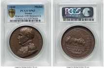Louis Philippe I bronzed copper Specimen "Napoleon's Tomb at St. Helena" Medal ND (1840) SP63 PCGS, Bramsen-1990. 41mm. By A. Bovy. NAPOLEON EMPEREUR ...