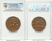 Wilhelm II bronze "The Sinking of the S.S. Lu sitania" Medal 1915-Dated MS62 Brown PCGS, Kienast-156. Second type - 7 Mai, plain edge. 56mm. By Karl G...