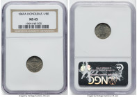 Republic 1/8 Real 1869-A MS65 NGC, Paris mint, KM30. HID09801242017 © 2022 Heritage Auctions | All Rights Reserved