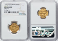 Umayyad. temp. Abd al-Malik (AH 65-86 / Ad 685-705) gold Dinar AH 79 (AD 698/699) UNC Details (Graffiti) NGC, No mint (likely Damascus) 4.26gm. HID098...