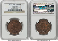 Republic Penny 1898 MS65 Red and Brown NGC, Pretoria mint, KM2. HID09801242017 © 2022 Heritage Auctions | All Rights Reserved